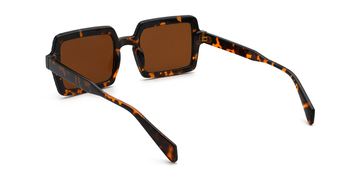 Tortoiseshell Brown Nassir Glasses - Rectangle Sunglasses
