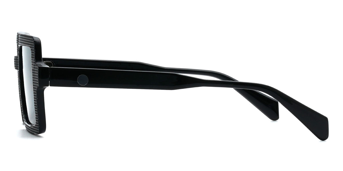 Black Grey Nassir Glasses - Rectangle Sunglasses