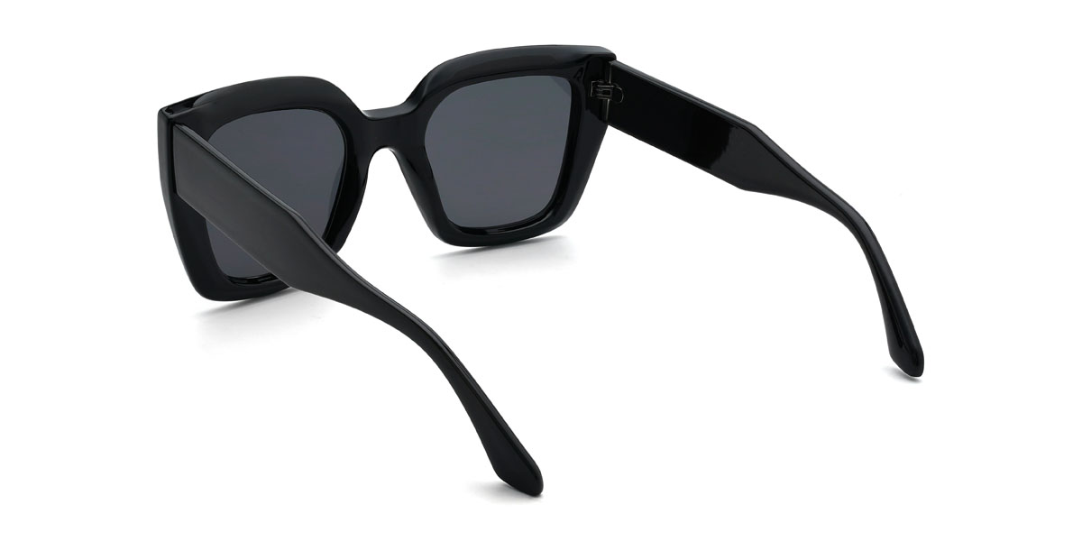 Negro Gris Xitlalli Gafas - Square Sunglasses