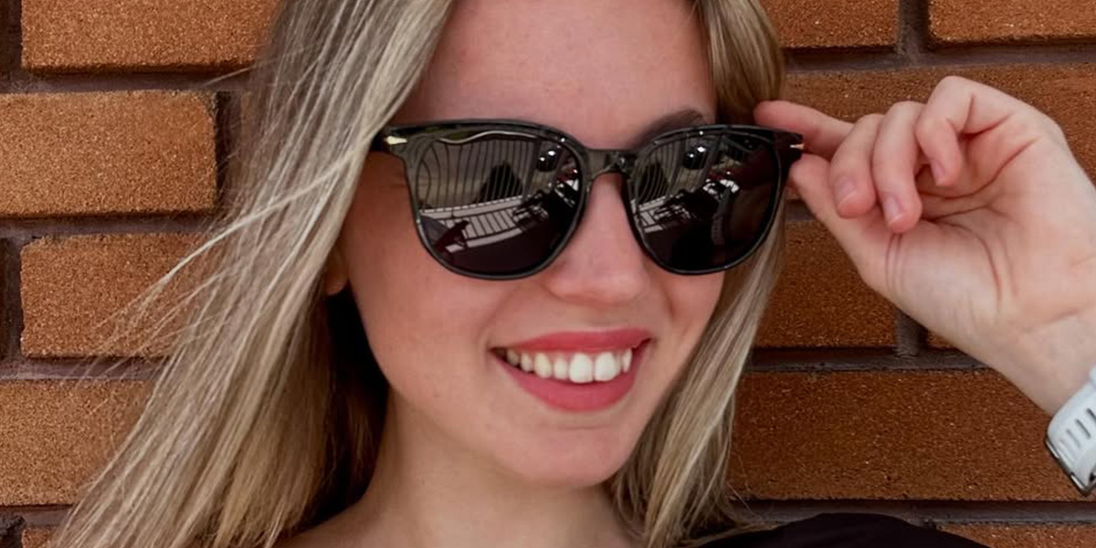 Black Grey Bunny Glasses - Square Sunglasses