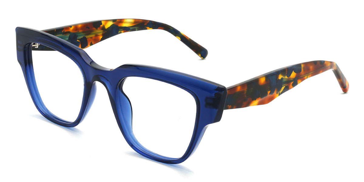 Blau Martinez Brille - Rectangle Glasses