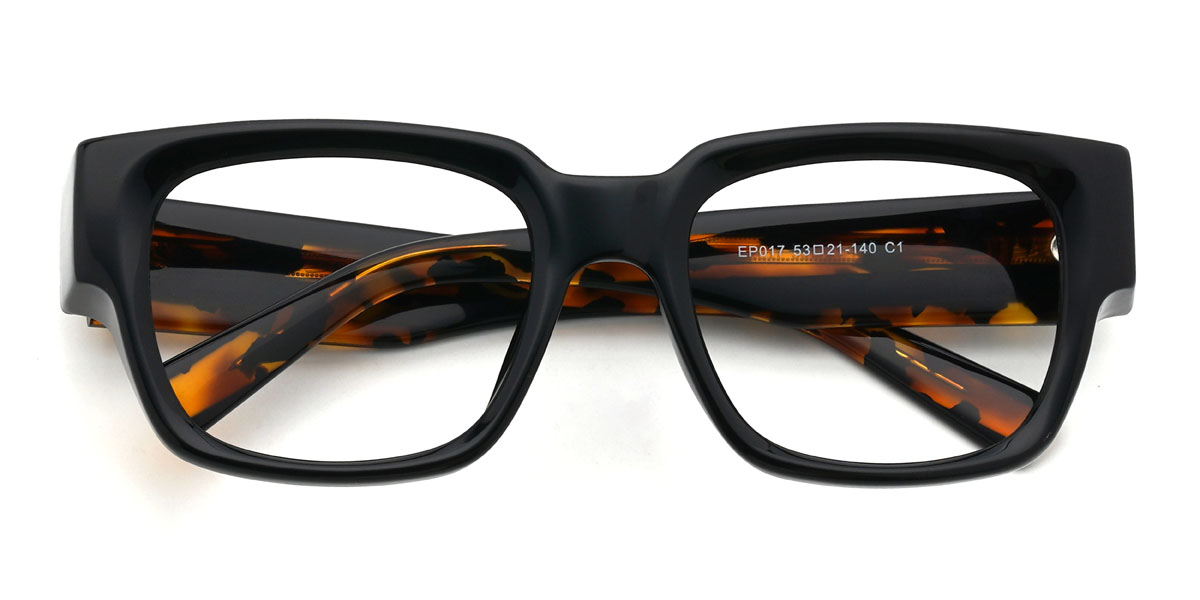 Fekete Lynden Szemüveg - Rectangle Glasses