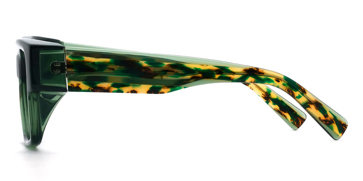 Green Lynden Glasses - Rectangle Glasses