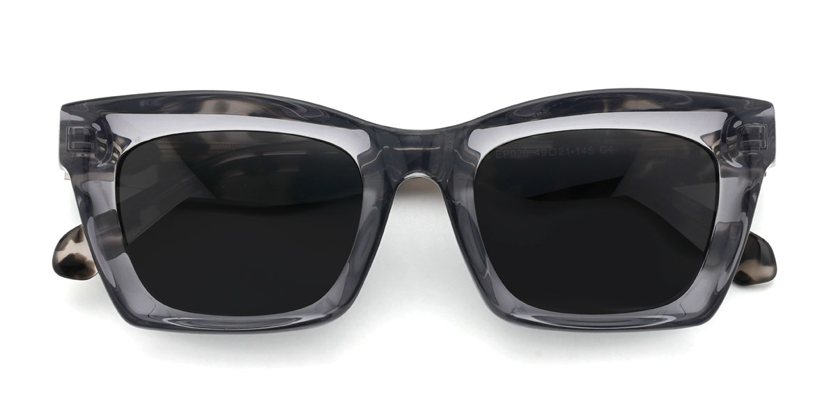 Grau Grau Brewer Brille - Rectangle Sunglasses