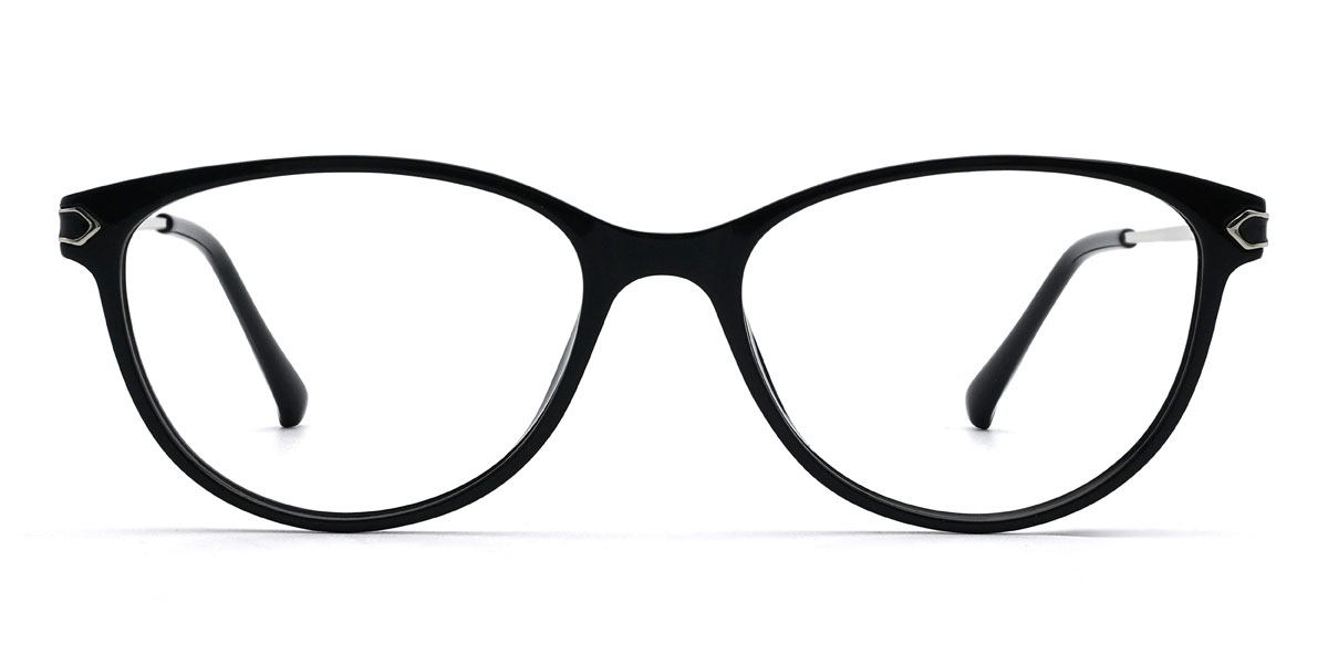 Black Tanay - Oval Glasses