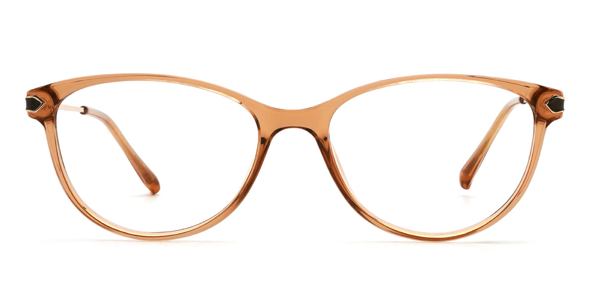 Orange Tanay - Oval Glasses
