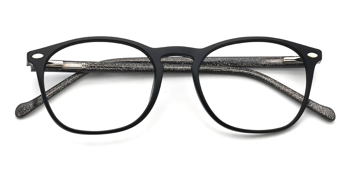 Black Michaella Glasses - Oval Glasses