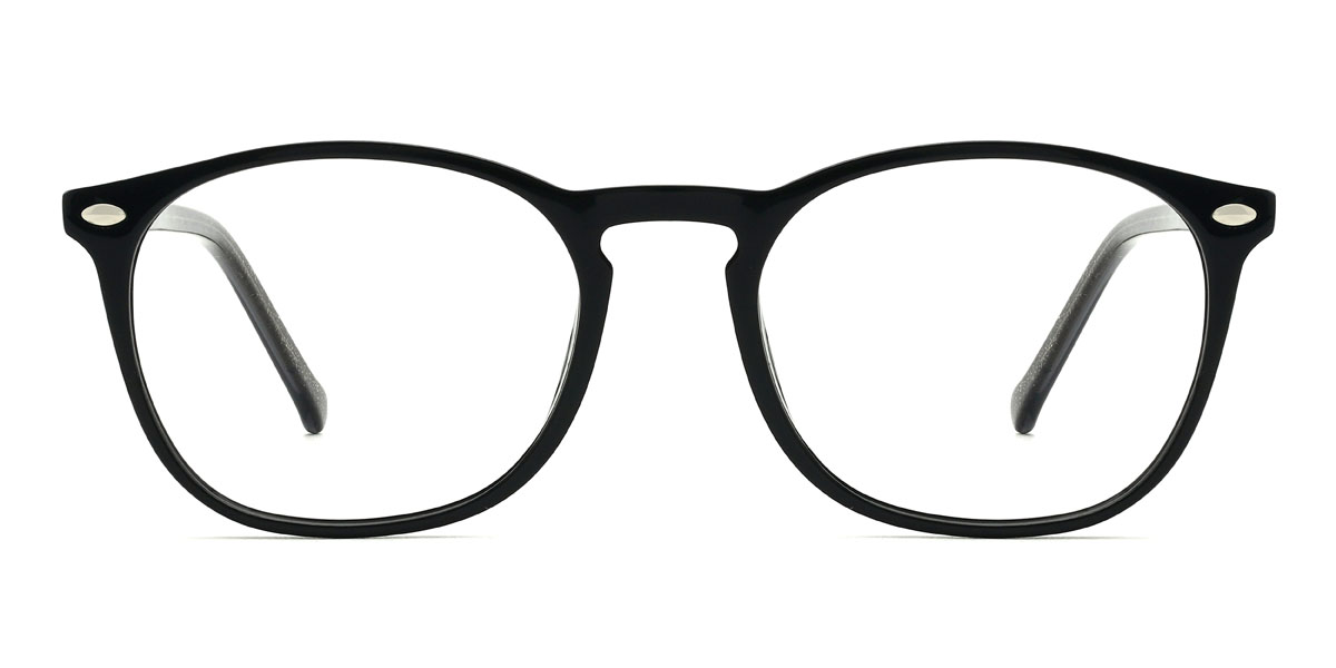 Black Michaella - Oval Glasses