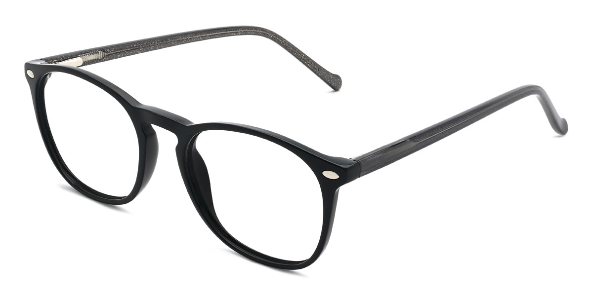 Black Michaella Glasses - Oval Glasses