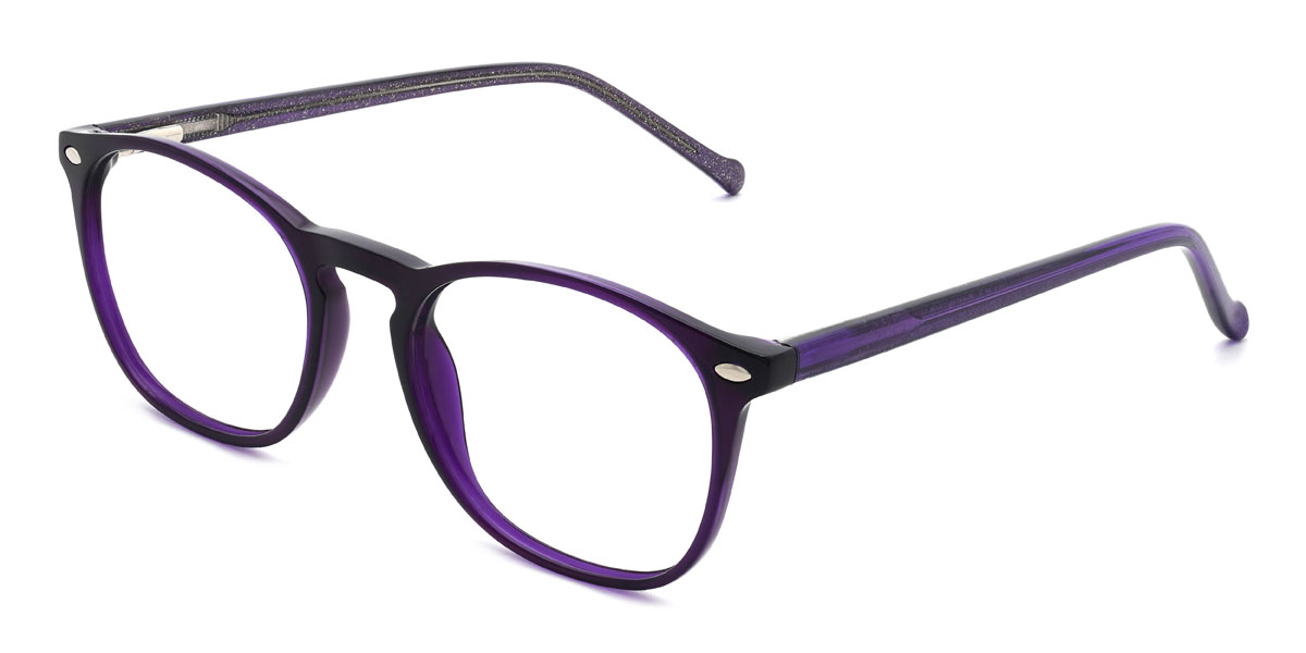 Deep Purple Michaella Glasses - Oval Glasses