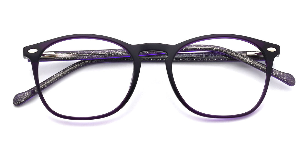 Deep Purple Michaella Glasses - Oval Glasses