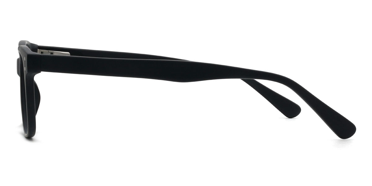 Matte Black Leeroy Glasses - Rectangle Glasses