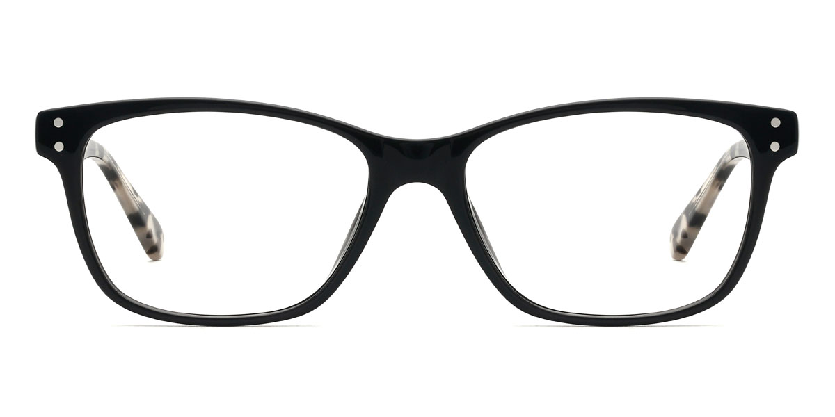 Black Leeroy Glasses - Rectangle Glasses