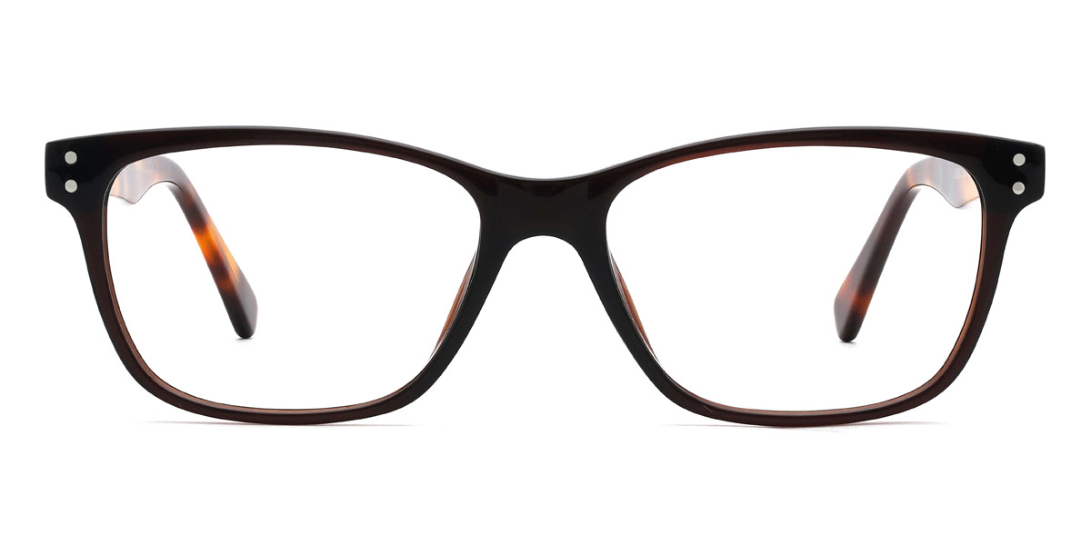 Brown Leeroy Glasses - Rectangle Glasses