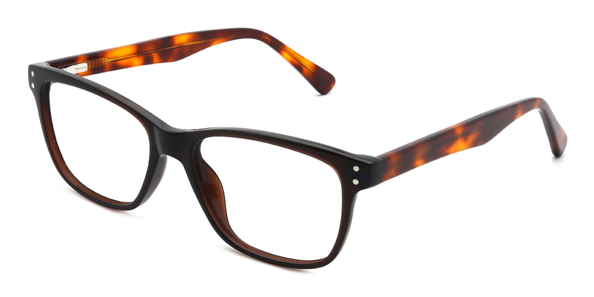 Brown Leeroy Glasses - Rectangle Glasses