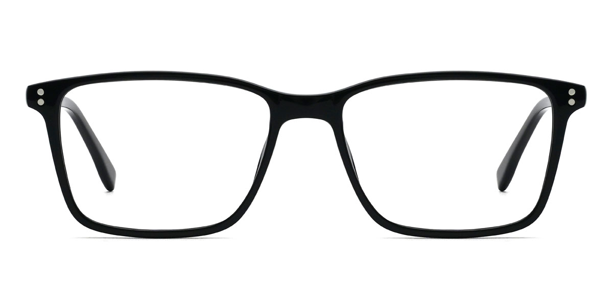 Black Franz - Rectangle Glasses
