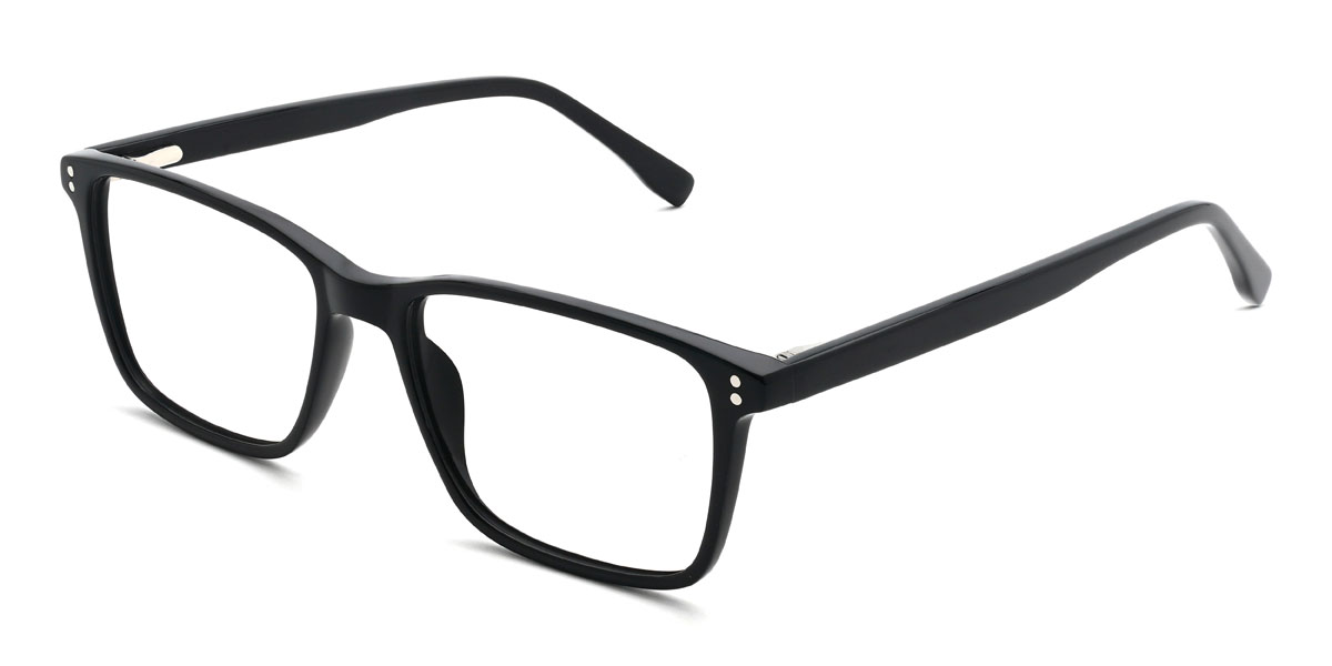 Black Franz Glasses - Rectangle Glasses