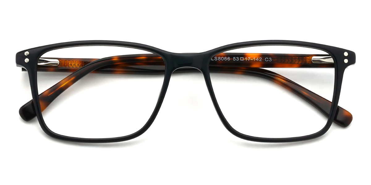 Deep Grey Franz Glasses - Rectangle Glasses