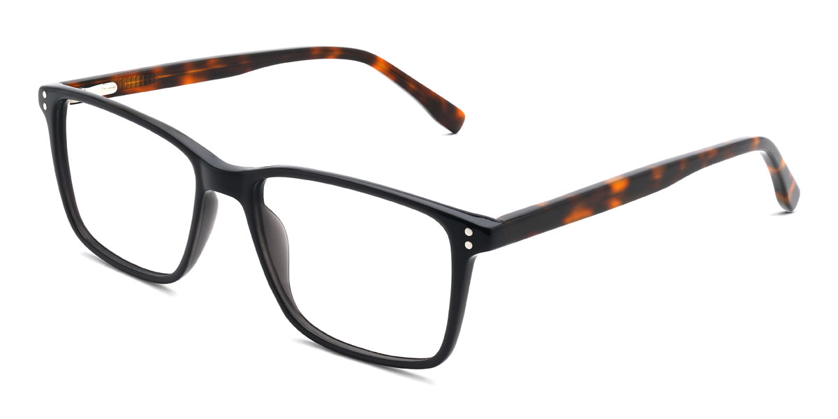 Deep Grey Franz Glasses - Rectangle Glasses