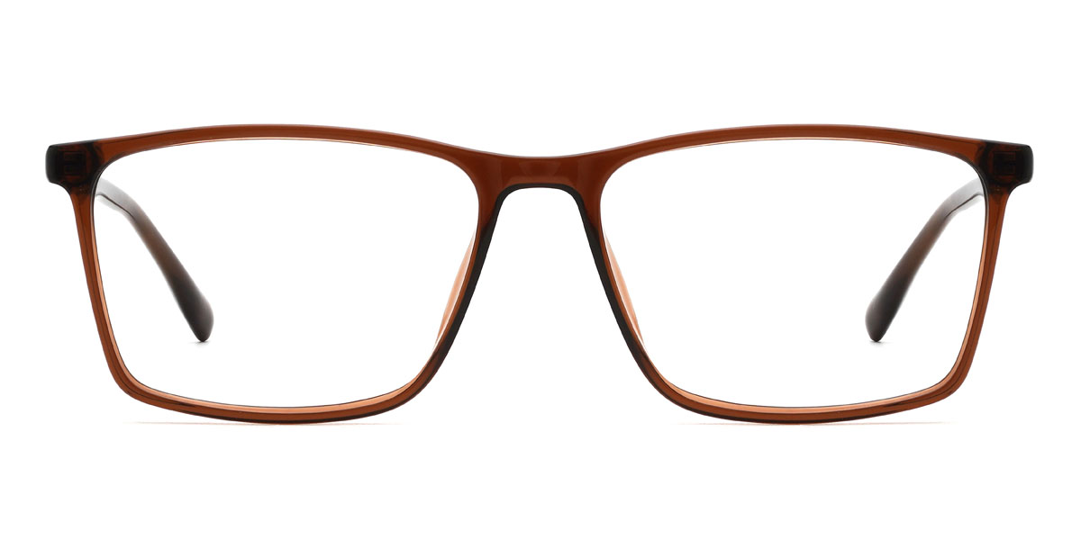Brown Jimmie Glasses - Rectangle Glasses