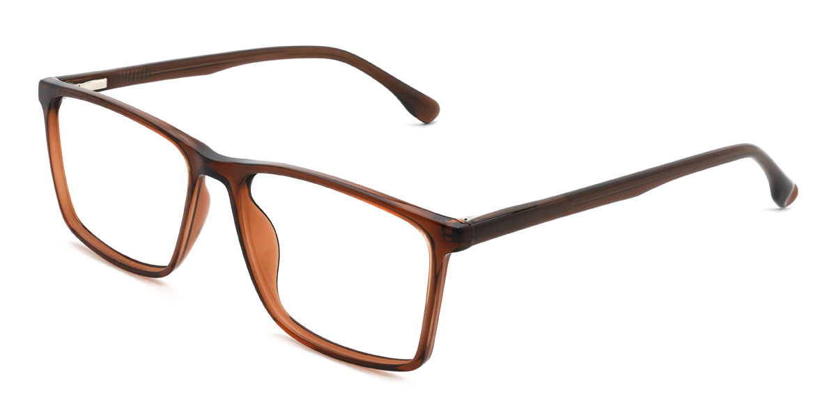 Brown Jimmie Glasses - Rectangle Glasses