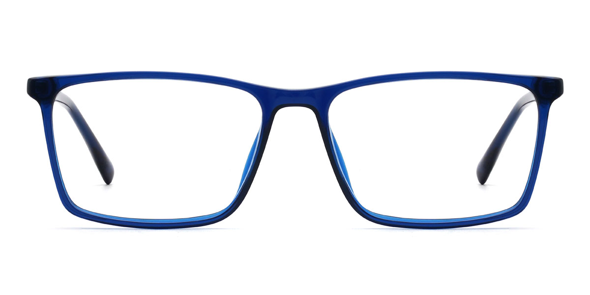 Blue Jimmie Glasses - Rectangle Glasses