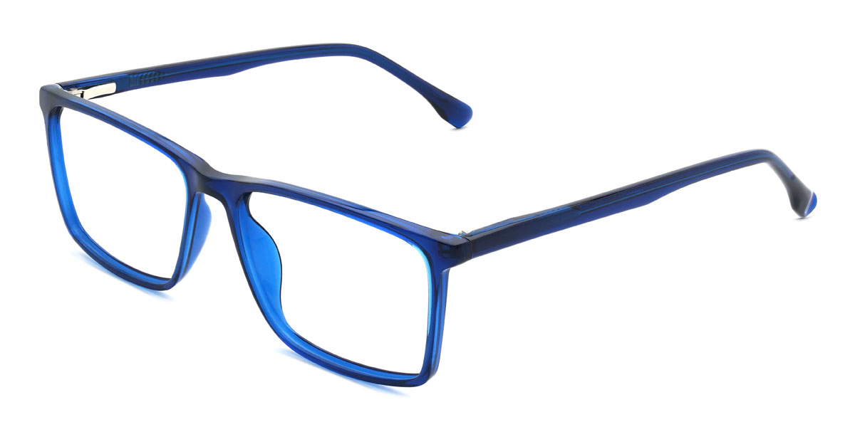 Blue Jimmie Glasses - Rectangle Glasses