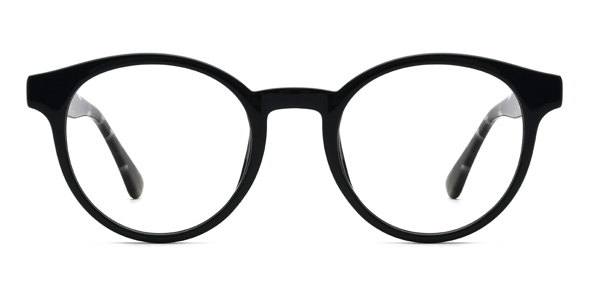 Black Abhay Glasses - Oval Glasses