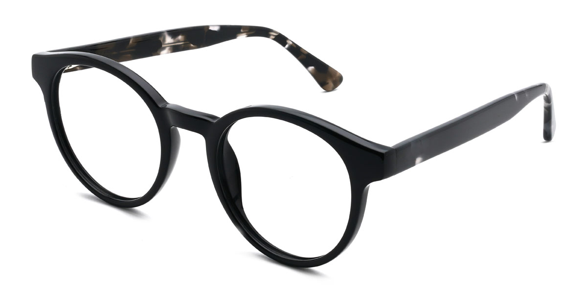 Black Abhay Glasses - Oval Glasses