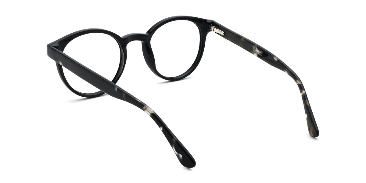 Black Abhay Glasses - Oval Glasses