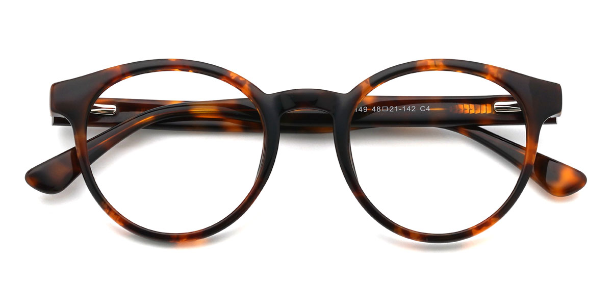 Tortoiseshell Abhay Glasses - Oval Glasses