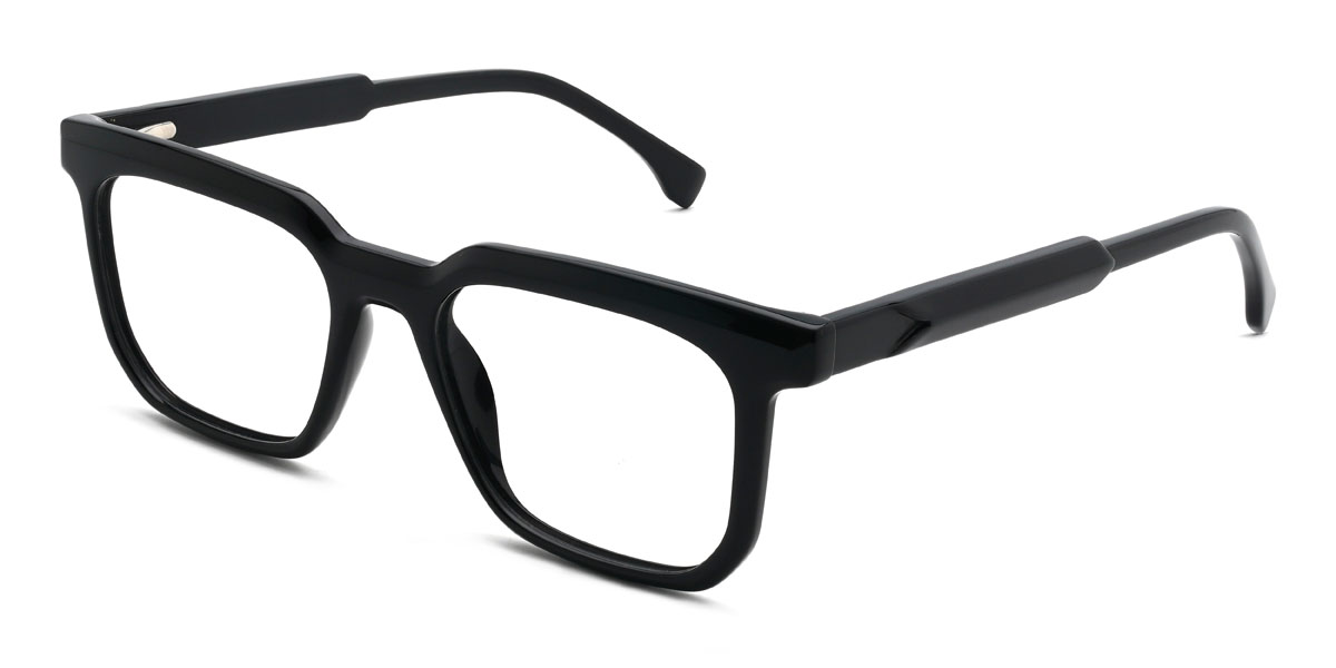 Black Fahd Glasses - Rectangle Glasses