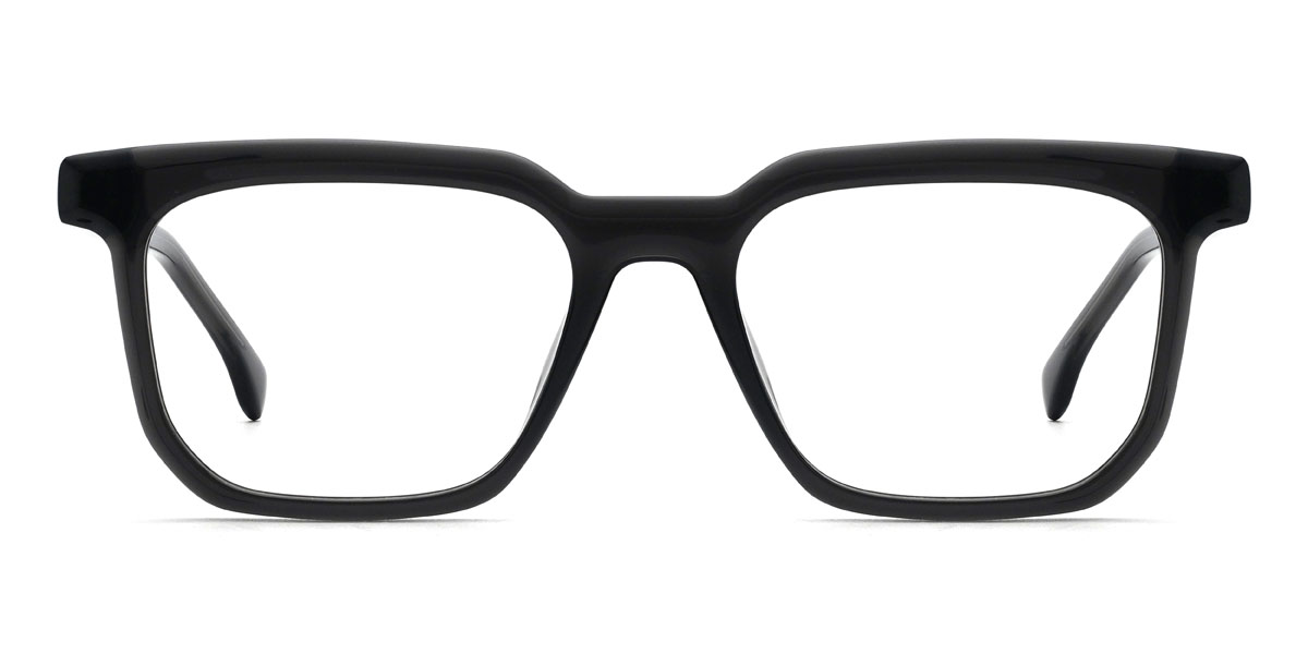 Deep Grey Fahd Glasses - Rectangle Glasses