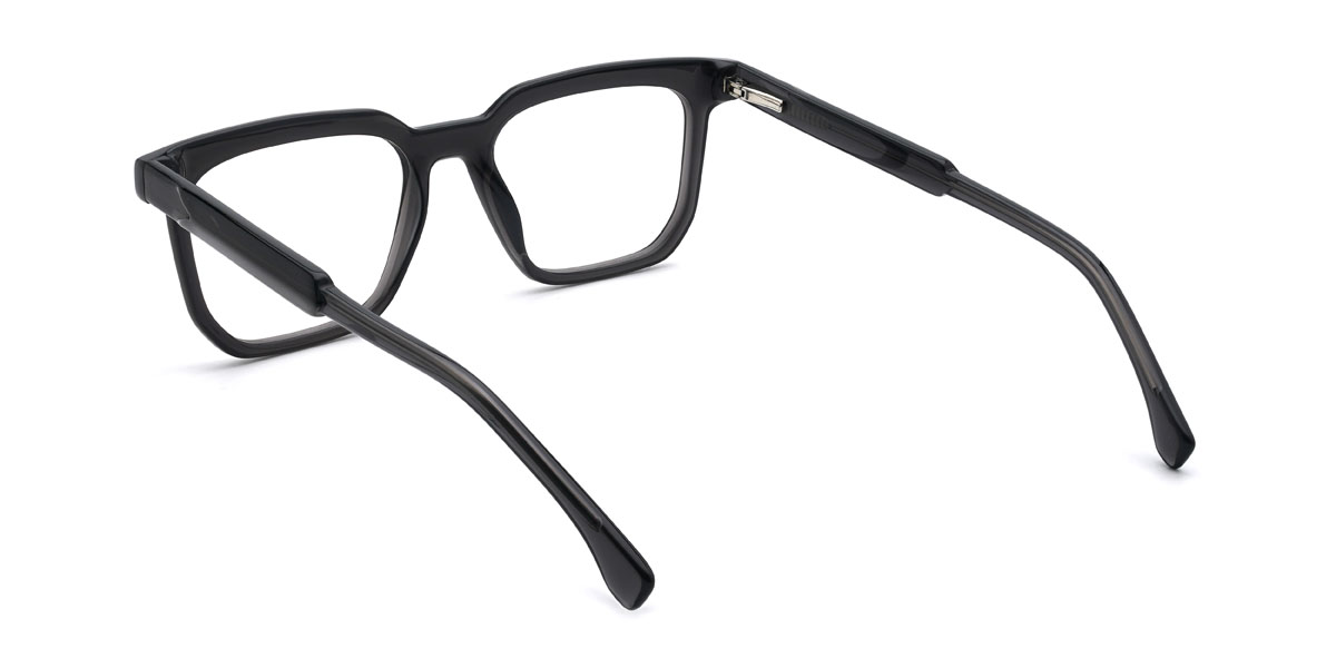Deep Grey Fahd Glasses - Rectangle Glasses