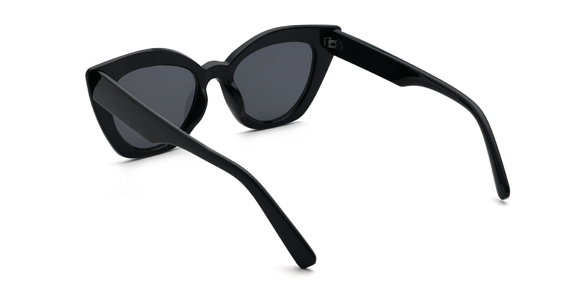 Black Grey Junaid Glasses - Cat Eye Sunglasses