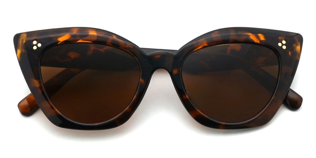 Teknősbéka barna Junaid Szemüveg - Cat Eye Sunglasses