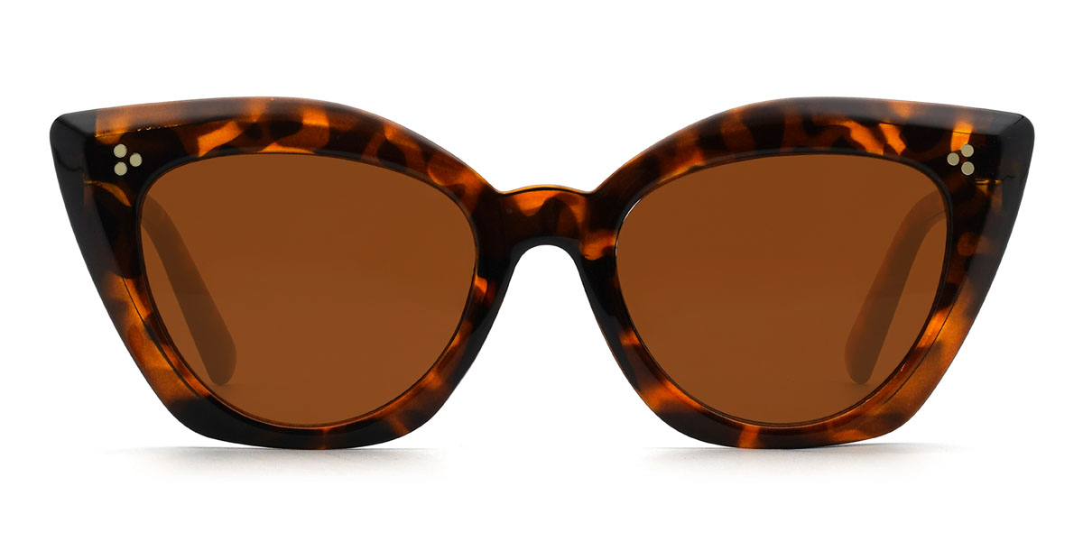 Teknősbéka barna Junaid Szemüveg - Cat Eye Sunglasses