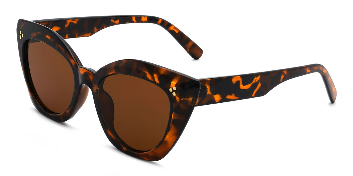 Teknősbéka barna Junaid Szemüveg - Cat Eye Sunglasses