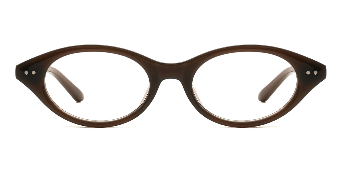 Brown Karlo Glasses - Oval Glasses