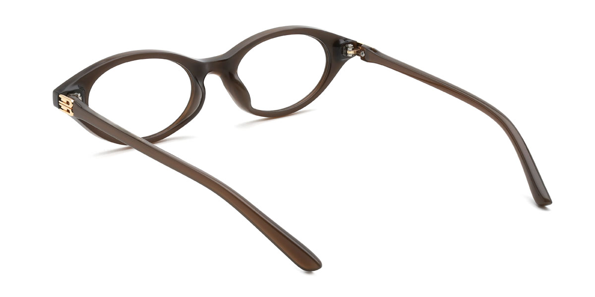 Brown Karlo Glasses - Oval Glasses
