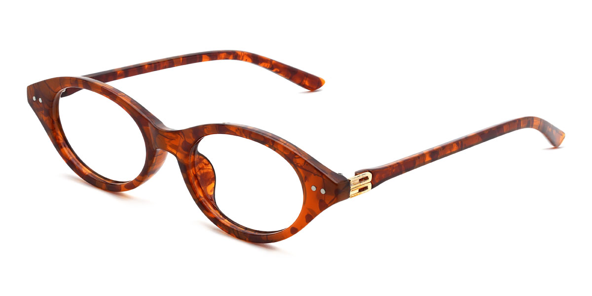 Tortoiseshell Karlo Glasses - Oval Glasses
