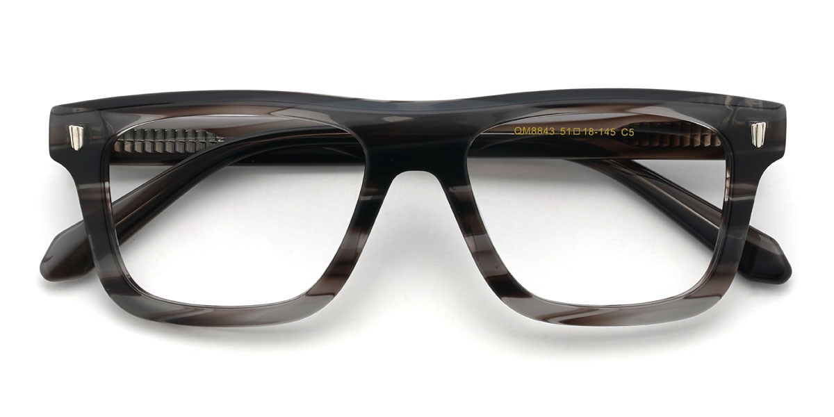 Black Tortoiseshell Charlize Glasses - Rectangle Glasses