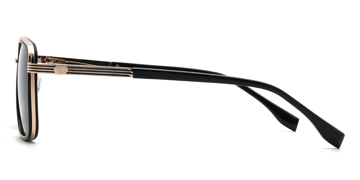 Black Grey Brandt Glasses - Aviator Sunglasses