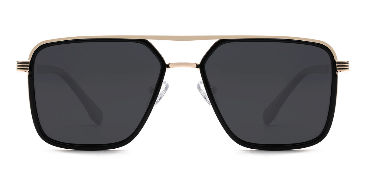 Black Grey Brandt - Aviator Sunglasses