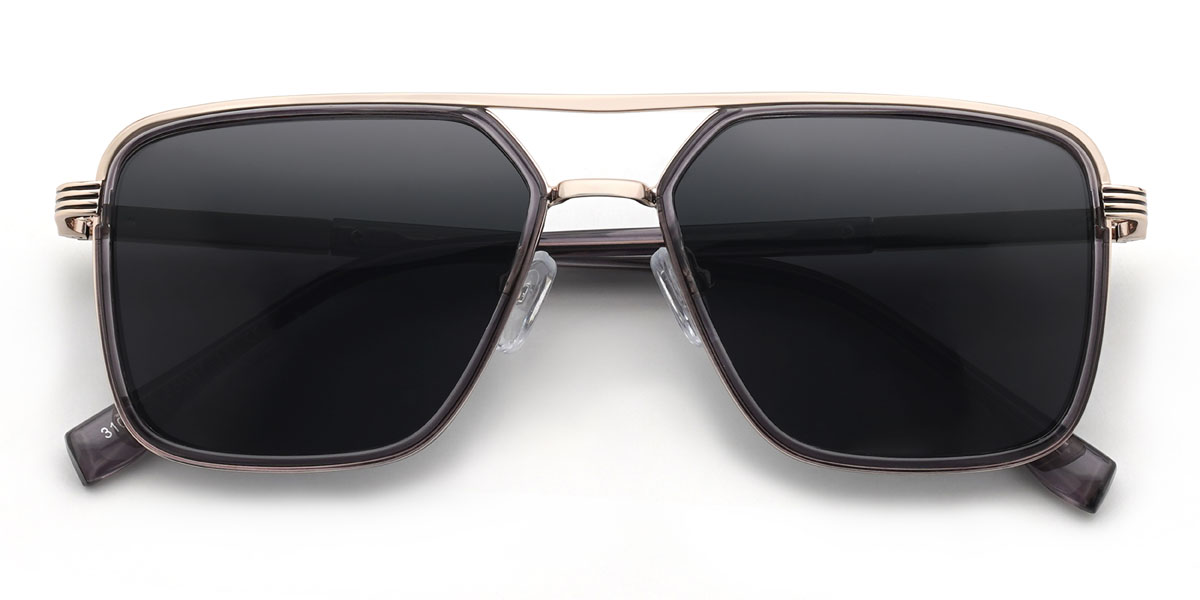 Grey Grey Brandt Glasses - Aviator Sunglasses