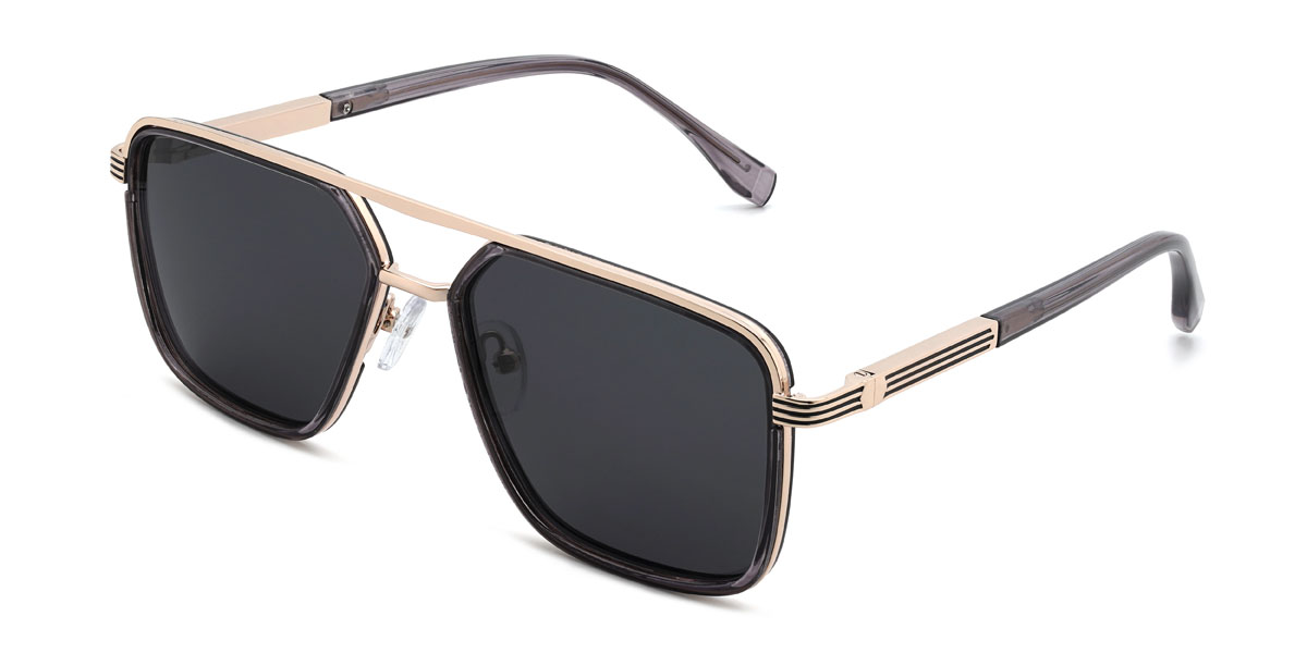 Grey Grey Brandt Glasses - Aviator Sunglasses