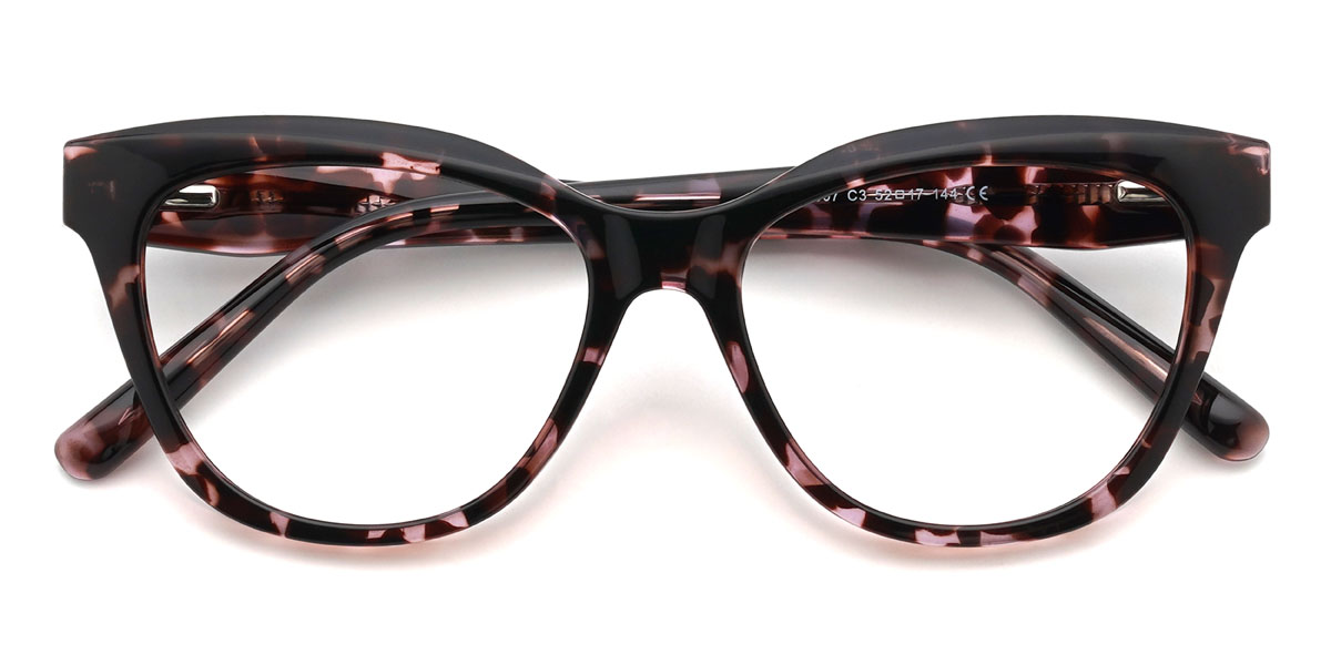 Rosa Schildpatt Avelina Brille - Cat Eye Glasses