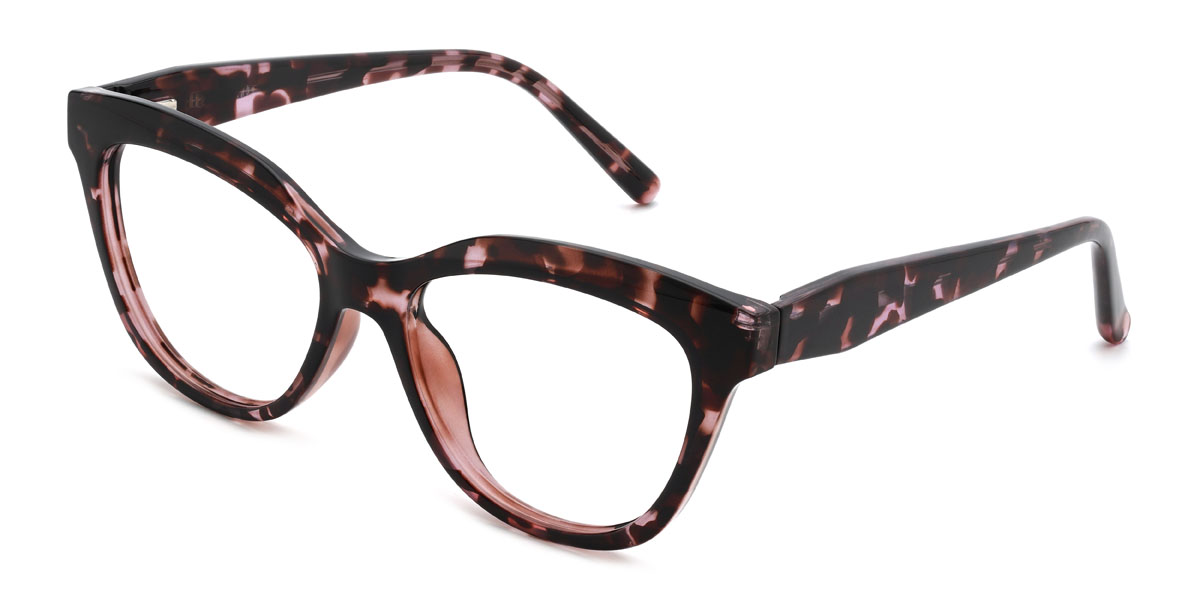 Rosa Schildpatt Avelina Brille - Cat Eye Glasses
