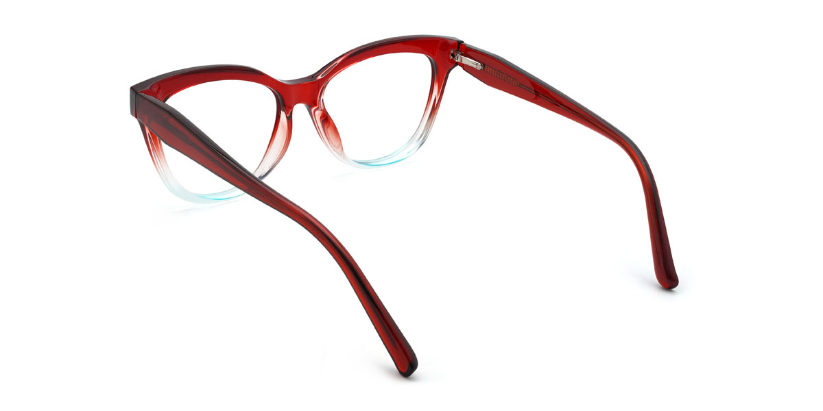 Red Blue Avelina Glasses - Cat Eye Glasses