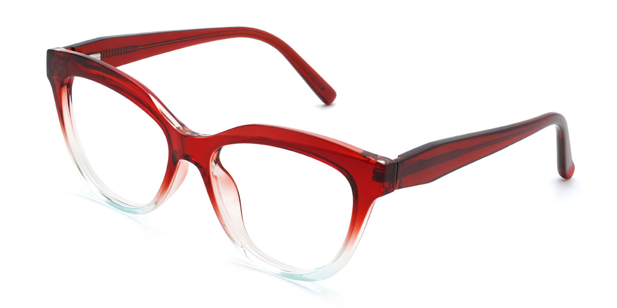 Red Blue Avelina Glasses - Cat Eye Glasses